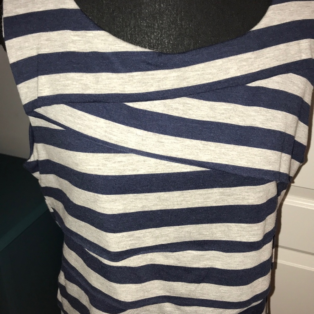 NWT Verve Ami Tank Top with stripes  XL